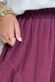 Made in Italy Cooper Needlecord Sia Pant Beetroot